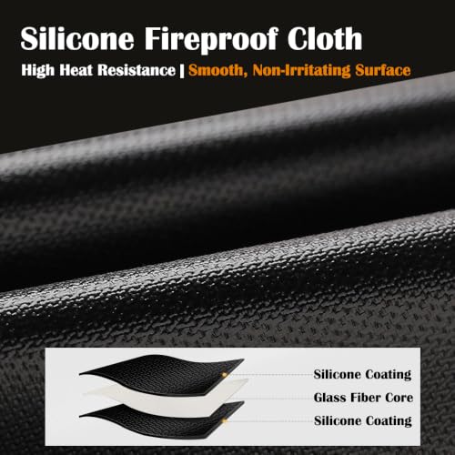 Welding Blanket Heavy Duty Fiberglass Heat Resistant Fabric 1022 °F Fire Resistant Blankets