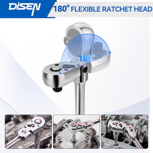 Flex Head Ratchet Wrench Set