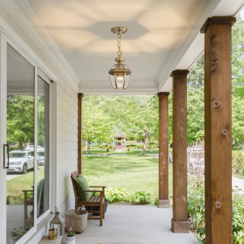 Solid Brass Outdoor Pendant Light Fixture