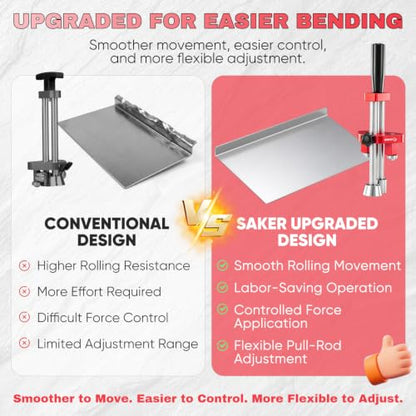 One Station Sheet Metal Bender (Small Red)