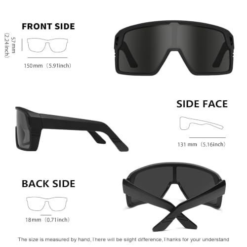 Z87 Sunglasses for Big Heads Men with Side Shield Safety Glasses 8709