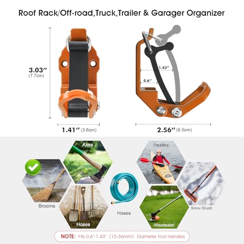 Shovel Holder Wall Mount for Truck & Trailer