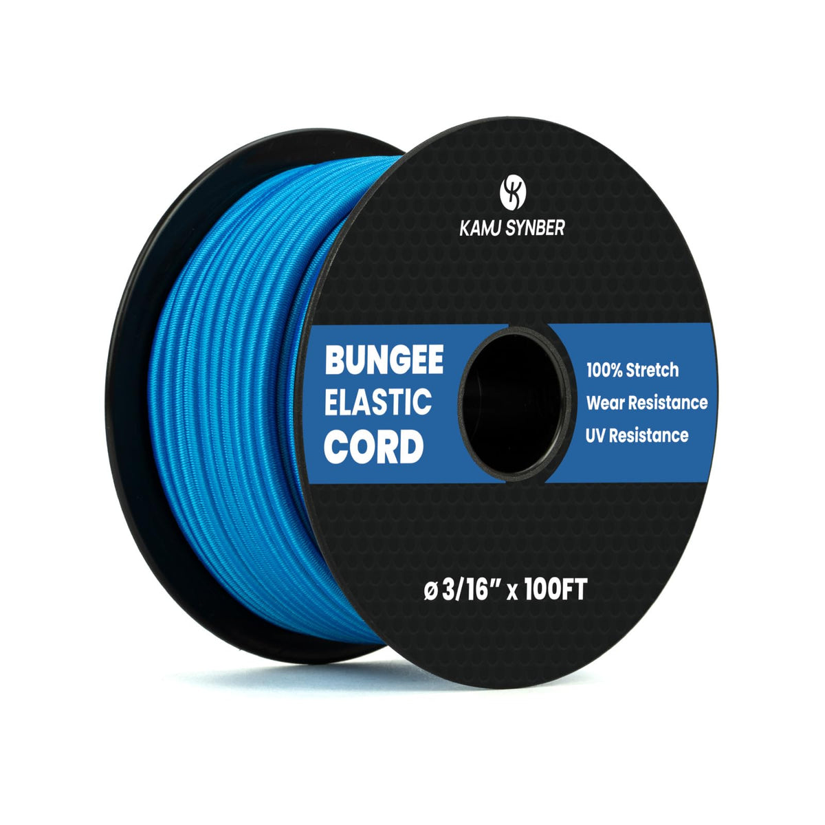 Bungee Cord 3 (Blue / 3/16" x 100FT)