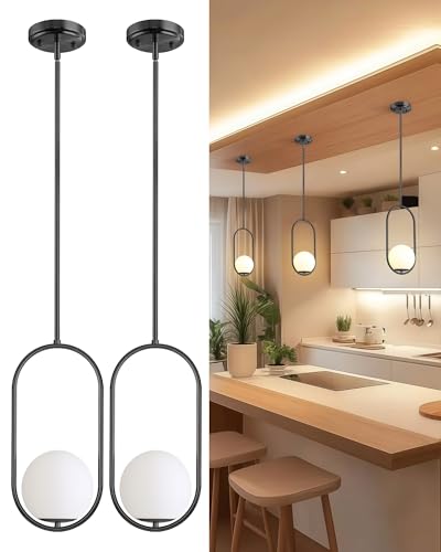 Pendant Lights Kitchen Island (Black(2026 Upgraded Version) / 2 Pack)