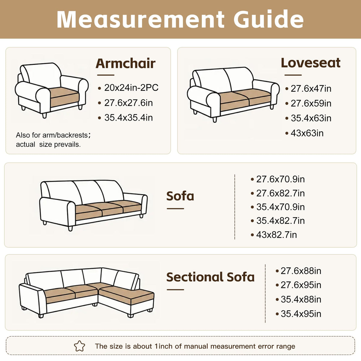 Couch Cover for Dogs (Camel / 27.6" x 47")