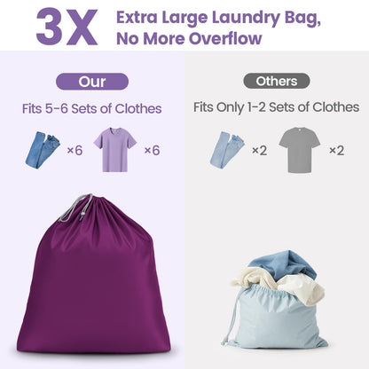 Mesh Packing Cubes for Travel (11 Purple (No Compression) / 7-Piece Set)