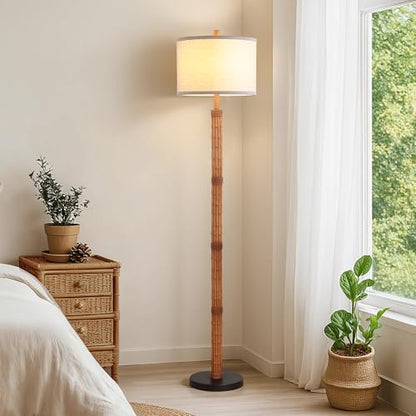 63'' Rustic Floor Lamp for Living Room