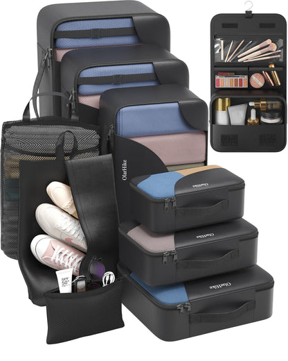Packing Cubes for Travel (03 Black)