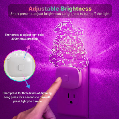 LED Night Light (RGB-CA / 2 Pack)