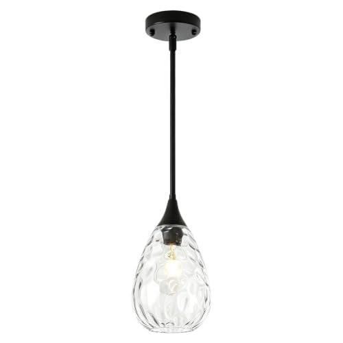 Glass Black Pendant Lights Kitchen Island