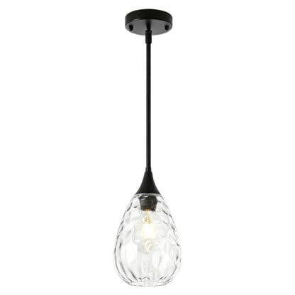Glass Black Pendant Lights Kitchen Island
