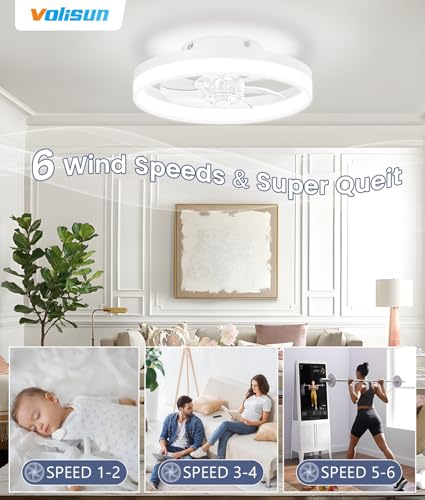 Low Profile Ceiling Fans with Lights and Remote