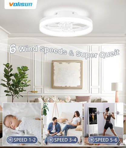 Low Profile Ceiling Fans with Lights and Remote