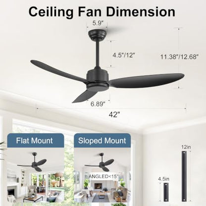 42''&52''Waterproof Ceiling Fans no Lights