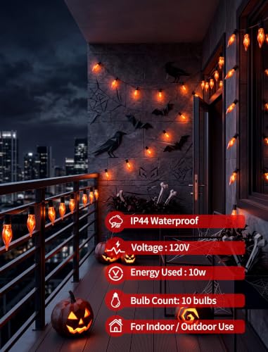 Halloween Flame String Lights Collection
