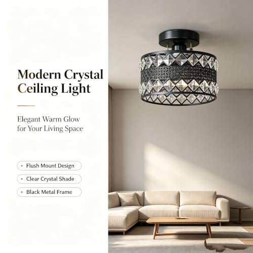 Crystal Ceiling Light Fixture