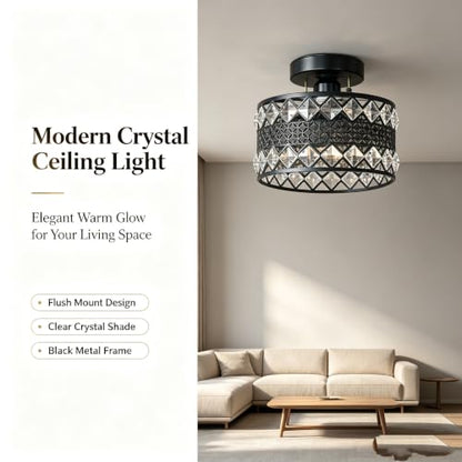 Crystal Ceiling Light Fixture