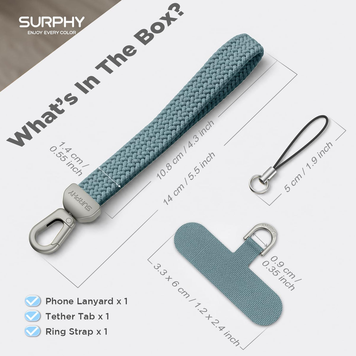 Elastic Phone Wrist Strap (Cactus Green)