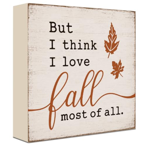Fall Decorations for Home Wood Sign Fall Decor Shelf Decor