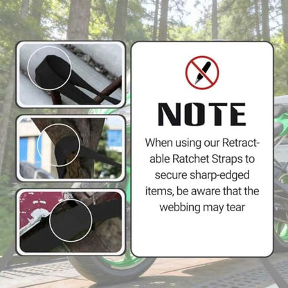 Retractable Ratchet Straps