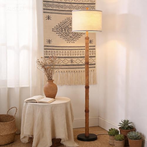 63'' Rustic Floor Lamp for Living Room