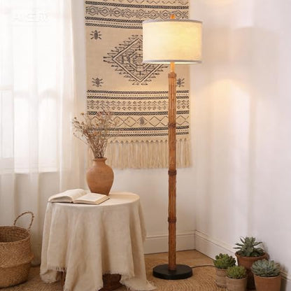 63'' Rustic Floor Lamp for Living Room