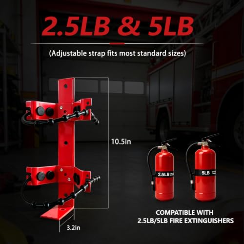 Fire Extinguisher Mount Bracket for 2.5 to 5 lb Extinguishers