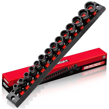 3 8" Drive Stubby Impact Socket Set