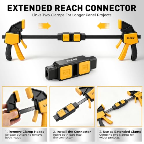 6" Mini Bar Clamps for Woodworking