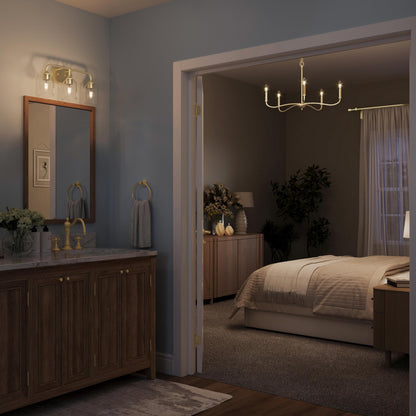 Ilia 3 Light Vanity Light (Brushed Gold / 3-Light)