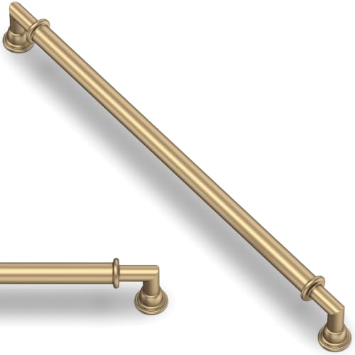10 Pack Champagne Bronze Cabinet Pulls 10 Inch (10" Hole Center / Champagne Bronze)