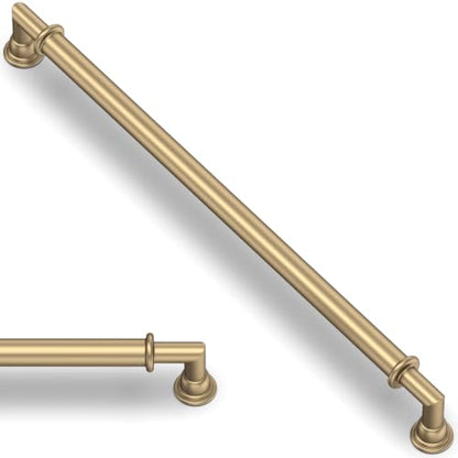 10 Pack Champagne Bronze Cabinet Pulls 10 Inch (10" Hole Center / Champagne Bronze)