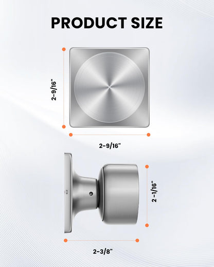 Brushed Nickel Dummy Door Knobs (Brushed Nickel)
