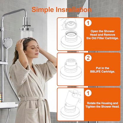 Replacement Cartridge Shower Filter for jolie shower head filter