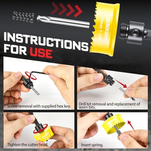 4PCS 6CS Impact Small Thinwall Hole Saw Set