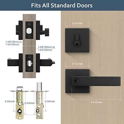 Deadbolt and Door Handle Set