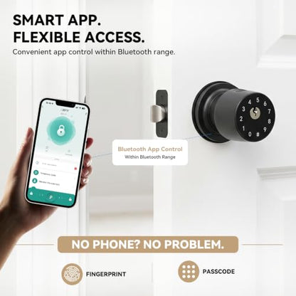 Smart Fingerprint Door Knob