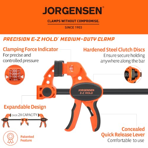 E Z HOLD 2PK Medium Duty Torque Expandable Clamp