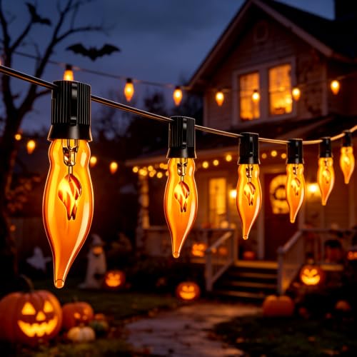Halloween Flame String Lights Collection