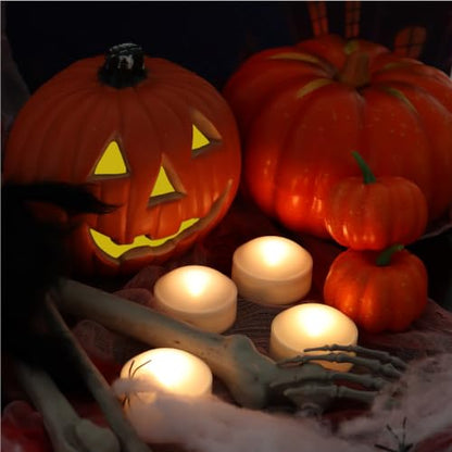 Halloween Pumpkin Lights with Timer Led Battery Operated Candles