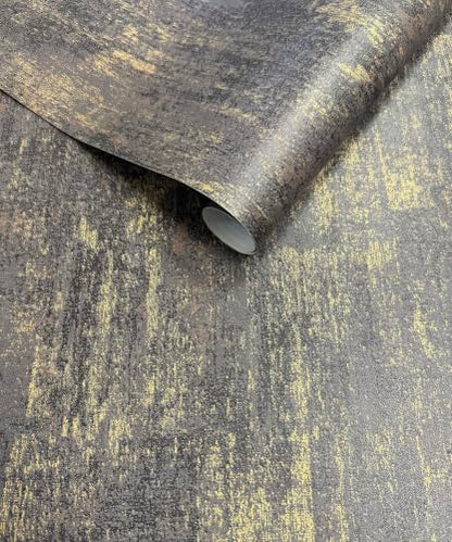 Vintage Metallic Peel and Stick Wallpaper Textured Industrial Metallic Concrete Wall Paper