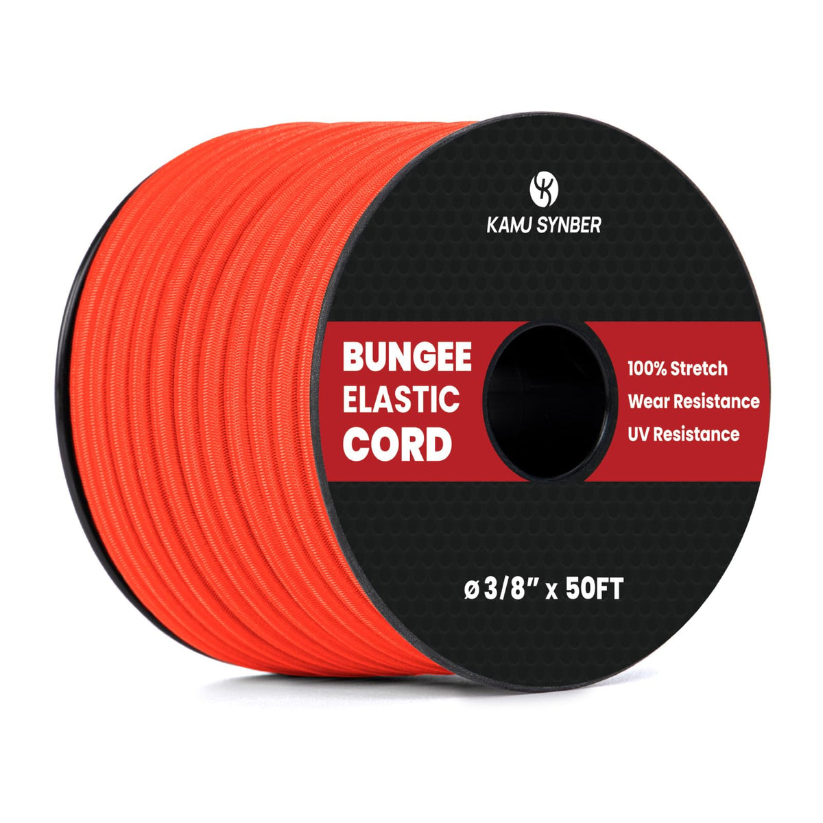 Bungee Cord 3 (Orange / 3/8" x 50FT)