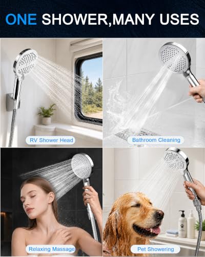 High Pressure Shower Head with Handheld (Chrome)