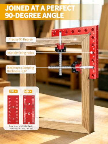 4PCS 5.5" 90 degree aluminum Corner Clamps for Woodworking