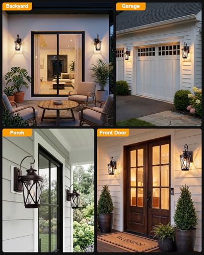 Oil Rubbed Bronze Outdoor Light Fixture (Oil-Rubbed Bronze / D2D 2-Pack)
