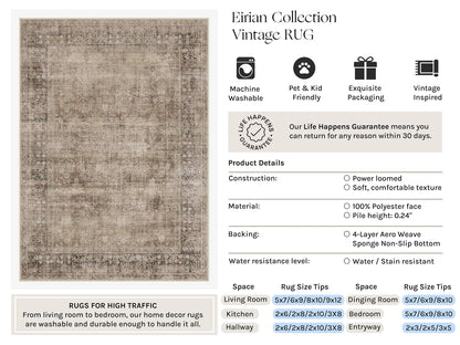 Taupe 8x10 Neutral Area Rugs for Living Room (Taupe / 8' x 10' (Rectangular))