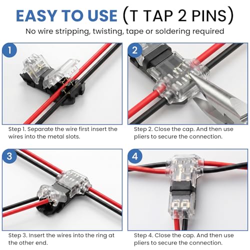 80Pcs Wire Tap Connectors Kit