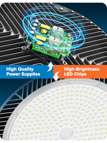 Industrial grade 250W 40000LM High Bay LED Shop Lights for Shop DIY Garage (250W-10PACK)