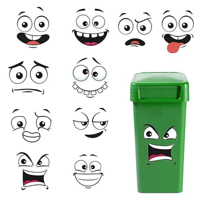 10 Pack Cute Toilet Lid Decal Sticker