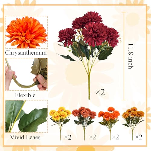 Artificial mums Flowers Fall Flowers